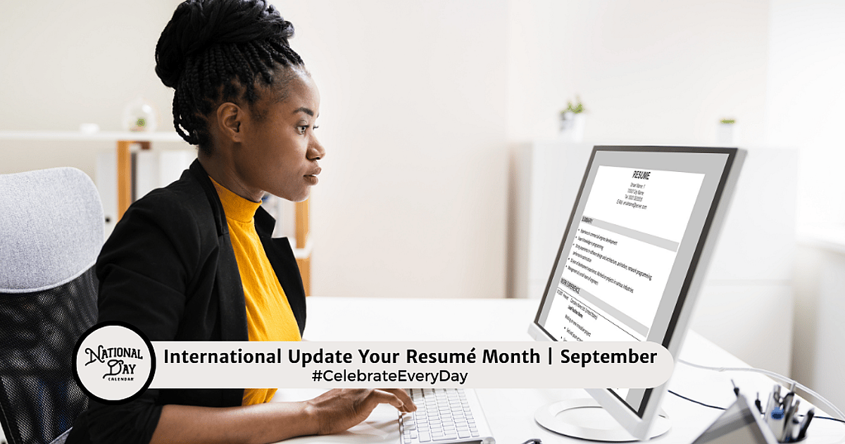 International Update Your Resume Month